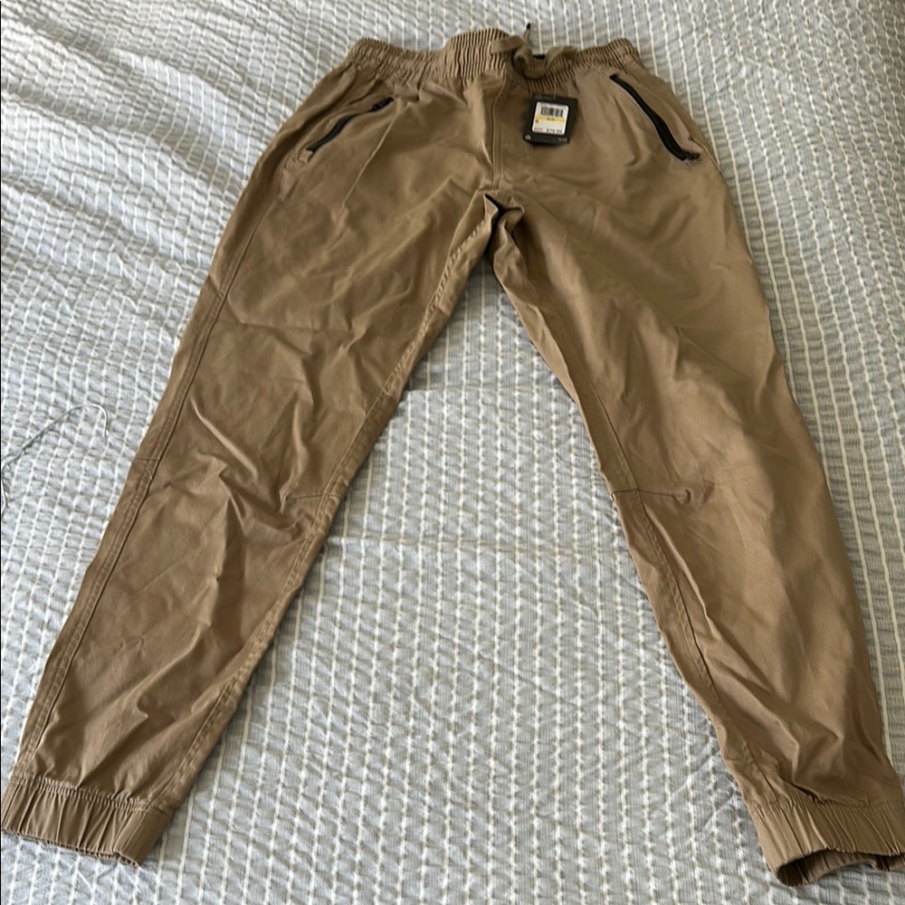 Men's Tan Jogger Pants